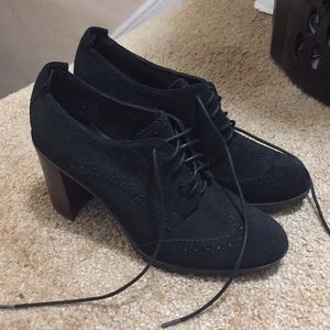 High heeled ankle boots